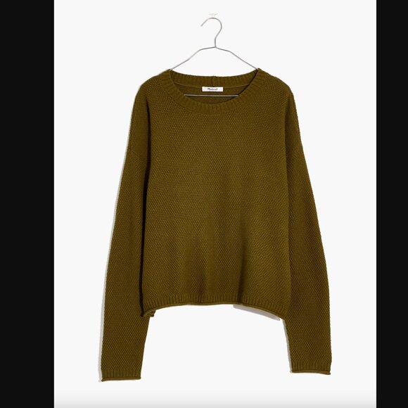 Madewell Sweaters - Madewell Seagrove Pullover Sweater - Size L - Olive Green
